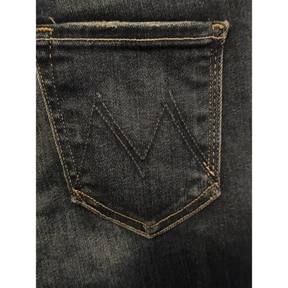 Mother Jeans Womens 25 The Stunner Ankle Fray Dark Wash Stretch Boho Normcore - Picture 5 of 12